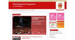 Desktop Screenshot of acayucanveracruz.gob.mx